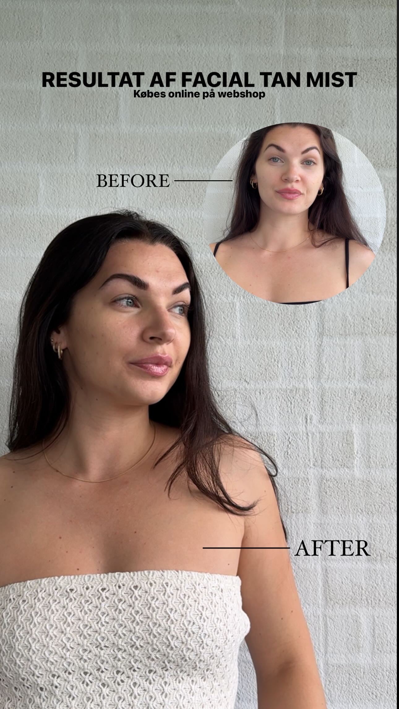 Facial tan mist